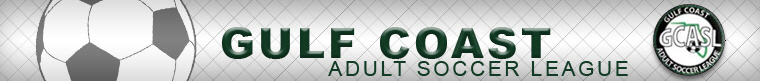 Gulf Coast Adult Soccer League banner
